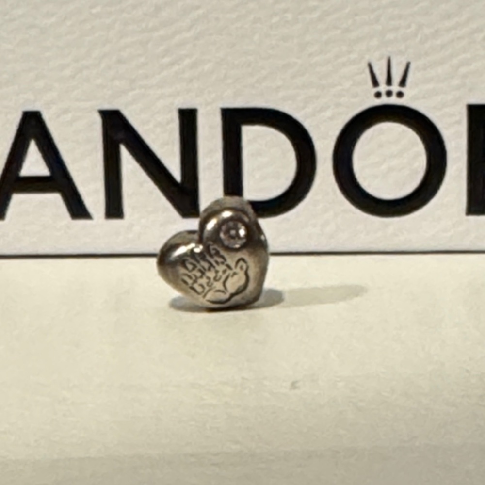 Pandora Silver it’s a girl with gemstone